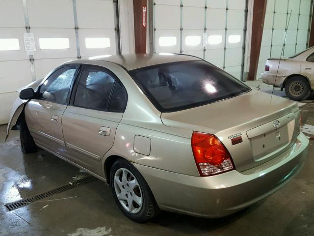 KMHDN46D15U950870 - 2005 HYUNDAI ELANTRA GL GOLD photo 3