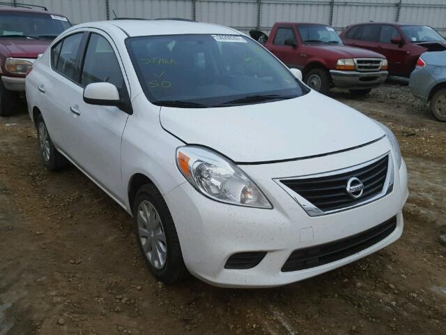 3N1CN7AP4EL860399 - 2014 NISSAN VERSA S WHITE photo 1