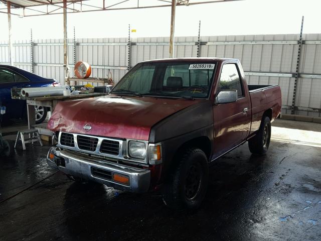 1N6SD11S7SC430254 - 1995 NISSAN TRUCK E/XE RED photo 2