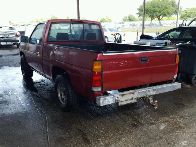 1N6SD11S7SC430254 - 1995 NISSAN TRUCK E/XE RED photo 3