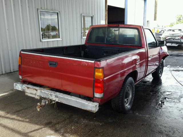 1N6SD11S7SC430254 - 1995 NISSAN TRUCK E/XE RED photo 4