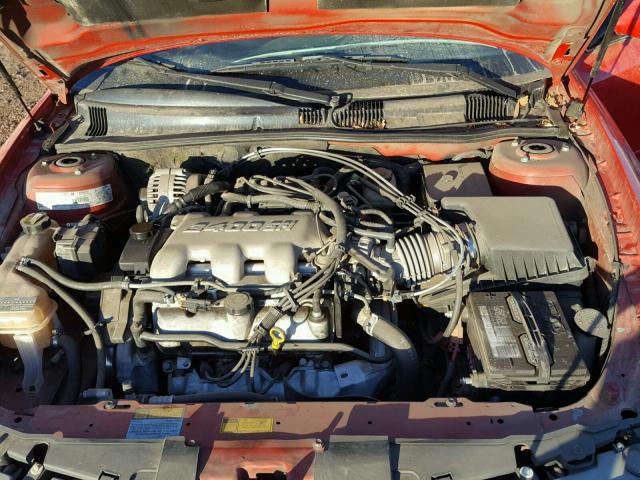 1G3NF52E2YC355739 - 2000 OLDSMOBILE ALERO GLS 红色 照片 7