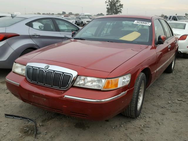 2MEFM75W6YX726557 - 2000 MERCURY GRAND MARQ MAROON photo 2