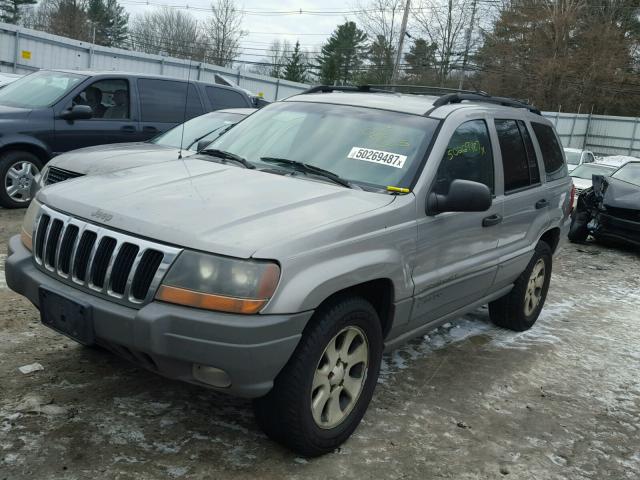 1J4GW48S61C568581 - 2001 JEEP GRAND CHER GRAY photo 2