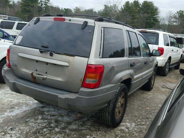 1J4GW48S61C568581 - 2001 JEEP GRAND CHER GRAY photo 4