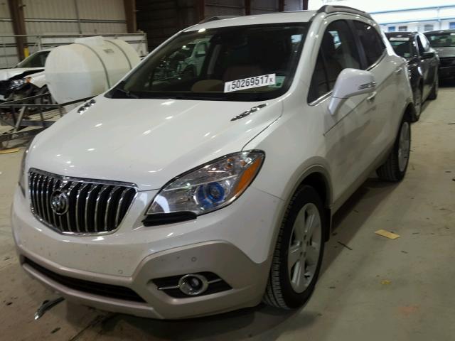 KL4CJDSB8FB266017 - 2015 BUICK ENCORE PRE WHITE photo 2