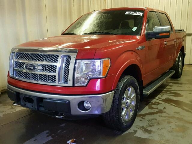 1FTFW1EF4CKD64359 - 2012 FORD F150 SUPER RED photo 2