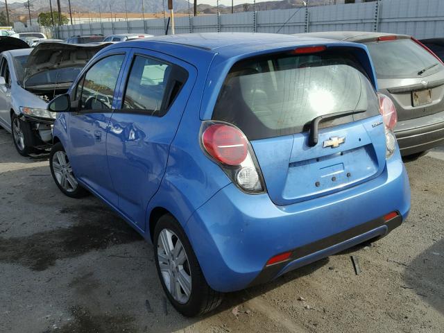 KL8CD6S99DC600402 - 2013 CHEVROLET SPARK 1LT BLUE photo 3