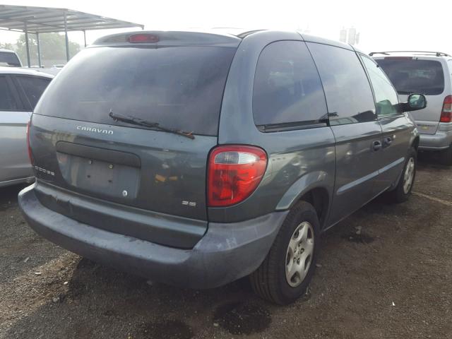 1B4GP25B72B625967 - 2002 DODGE CARAVAN SE GRAY photo 4