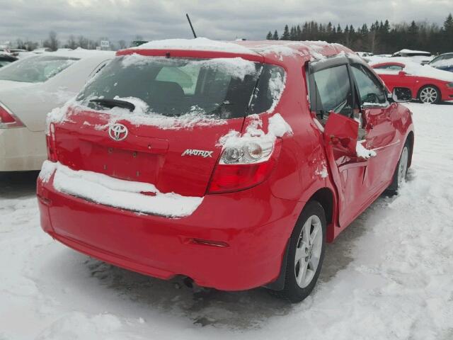 2T1KU4EE7CC783983 - 2012 TOYOTA COROLLA MA RED photo 4