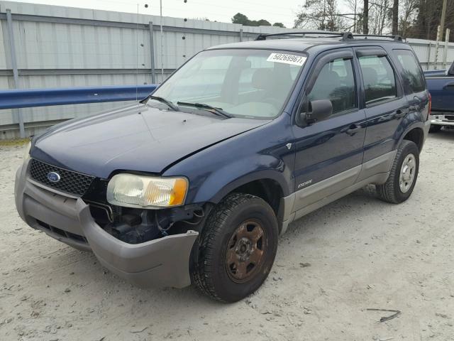 1FMYU02192KE09856 - 2002 FORD ESCAPE XLS BLUE photo 2