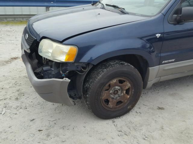 1FMYU02192KE09856 - 2002 FORD ESCAPE XLS BLUE photo 9