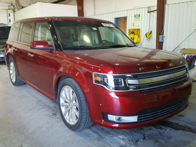 2FMHK6DT6DBD24736 - 2013 FORD FLEX LIMIT RED photo 1