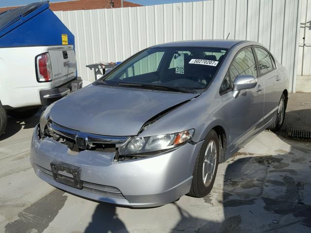 JHMFA36287S013464 - 2007 HONDA CIVIC HYBR SILVER photo 2