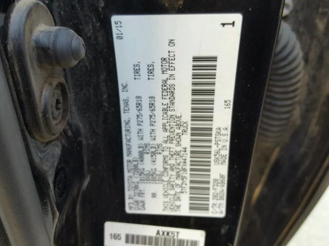 5TFDY5F10FX447144 - 2015 TOYOTA TUNDRA CRE BLACK photo 10