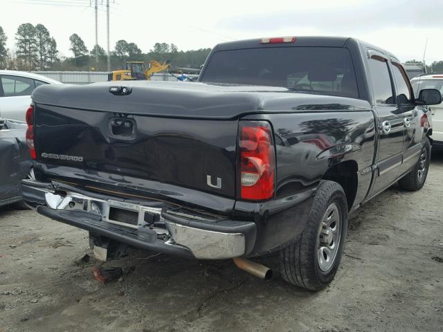 2GCEC13V361234639 - 2006 CHEVROLET SILVERADO BLACK photo 4