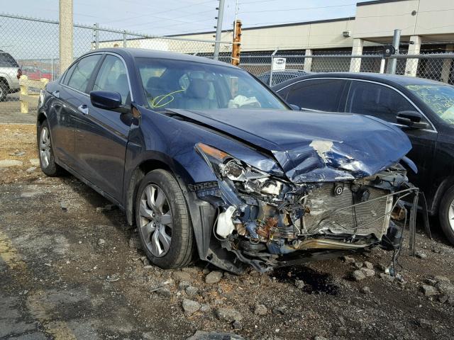 1HGCP36899A040349 - 2009 HONDA ACCORD EXL BLUE photo 1