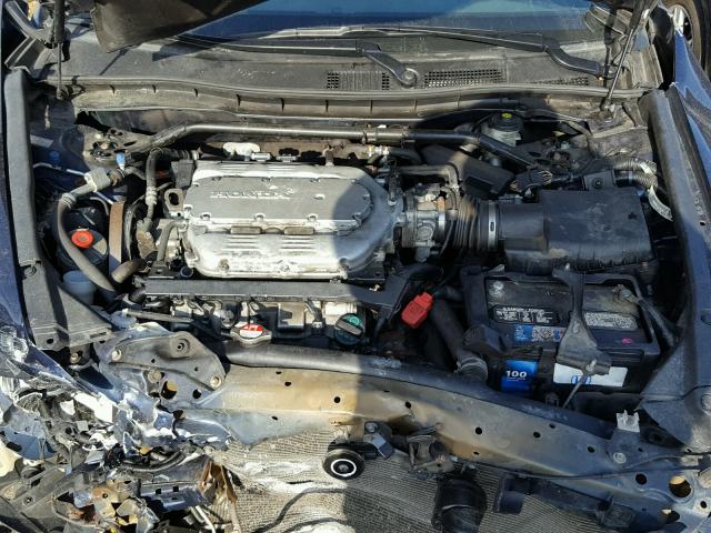 1HGCP36899A040349 - 2009 HONDA ACCORD EXL BLUE photo 7