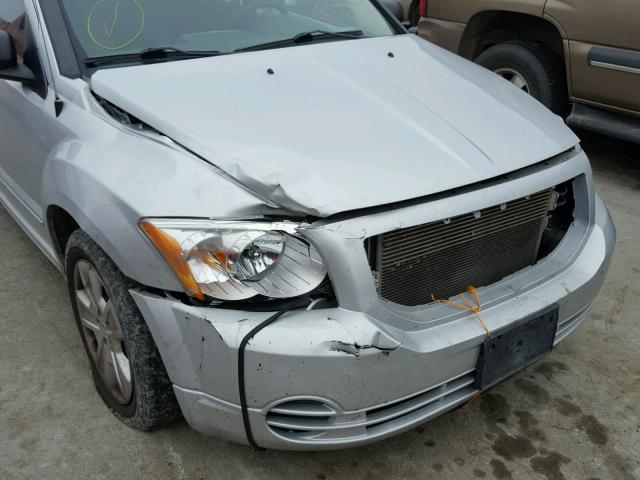 1B3HB48B87D374239 - 2007 DODGE CALIBER SX SILVER photo 9