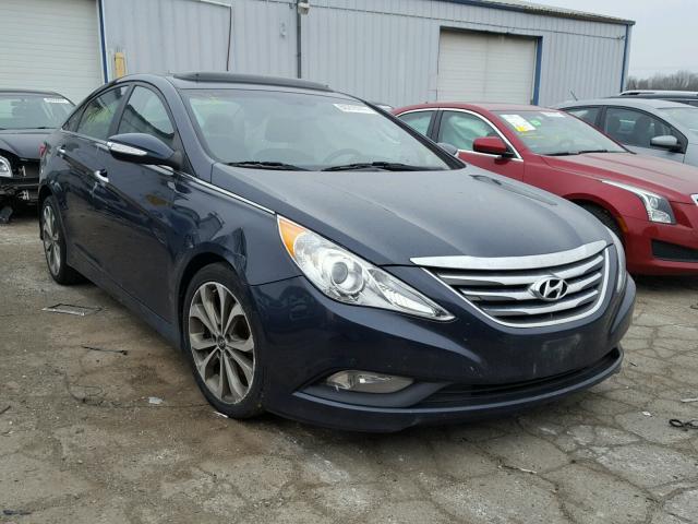 5NPEC4AC7EH840946 - 2014 HYUNDAI SONATA SE BLUE photo 1