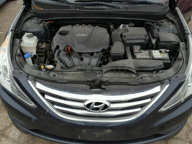 5NPEC4AC7EH840946 - 2014 HYUNDAI SONATA SE BLUE photo 7