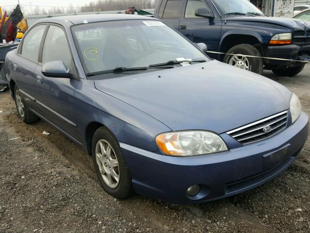 KNAFB121035291622 - 2003 KIA SPECTRA BA BLUE photo 1