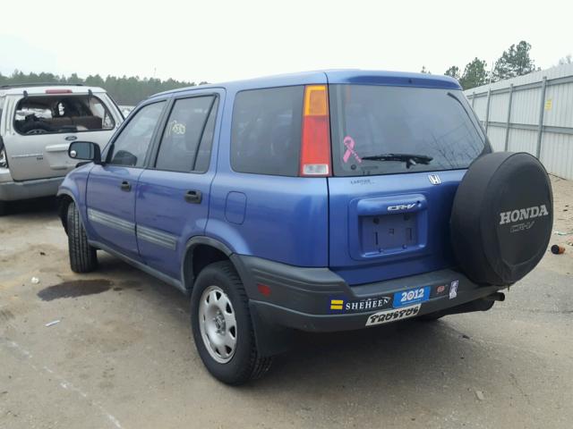 JHLRD284X1C007457 - 2001 HONDA CR-V LX BLUE photo 3