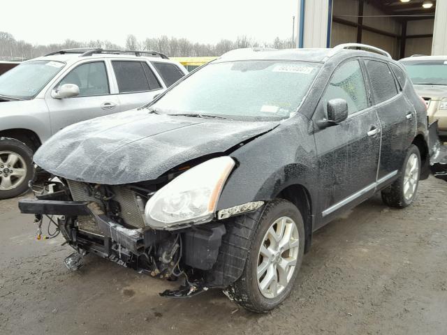 JN8AS5MV7BW682929 - 2011 NISSAN ROGUE S BLACK photo 2