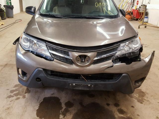 2T3BFREV7DW090071 - 2013 TOYOTA RAV4 LE TAN photo 7