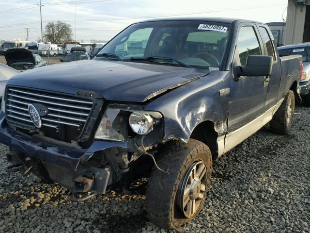 1FTPX14565FA46331 - 2005 FORD F150 BLUE photo 9