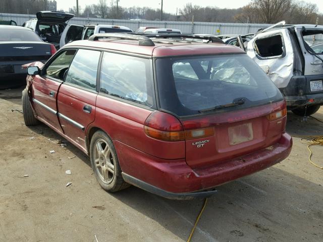 4S3BK4257W7303277 - 1998 SUBARU LEGACY BRI RED photo 3