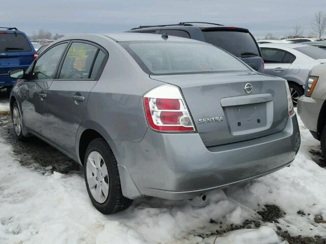 3N1AB61E58L624633 - 2008 NISSAN SENTRA 2.0 GRAY photo 3