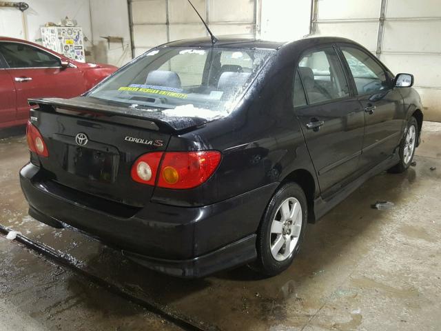 2T1BR32E53C150642 - 2003 TOYOTA COROLLA CE BLACK photo 4