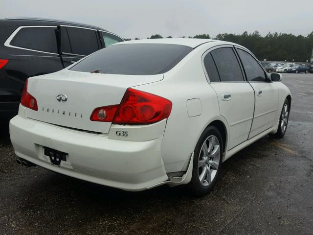 JNKCV51EX6M517599 - 2006 INFINITI G35 WHITE photo 4