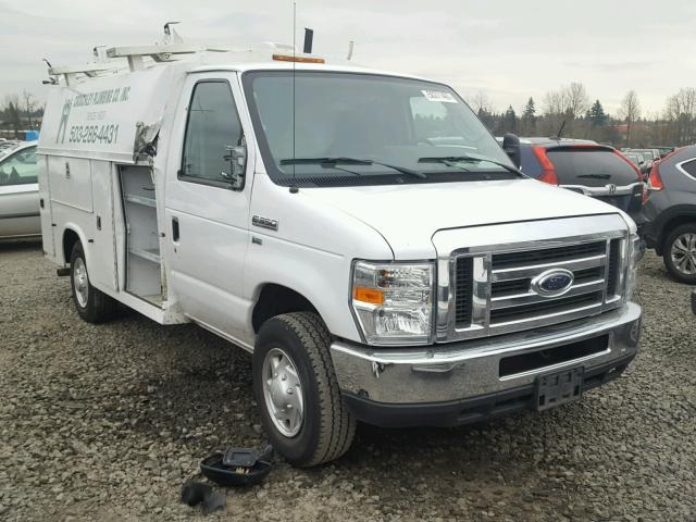 1FDSE3FL1BDB24458 - 2011 FORD ECONOLINE WHITE photo 1