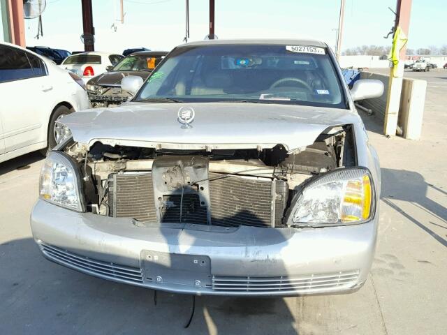 1G6KD54Y71U183131 - 2001 CADILLAC DEVILLE SILVER photo 9