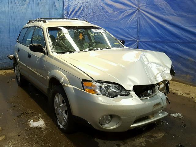 4S4BP61C457389221 - 2005 SUBARU LEGACY OUT BEIGE photo 1