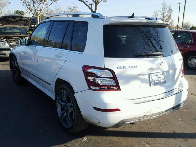 WDCGG8JB5DF978645 - 2013 MERCEDES-BENZ GLK 350 4M WHITE photo 3