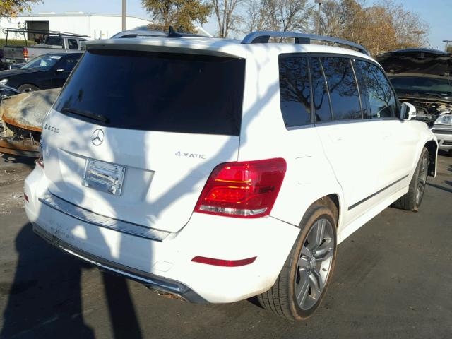 WDCGG8JB5DF978645 - 2013 MERCEDES-BENZ GLK 350 4M WHITE photo 4