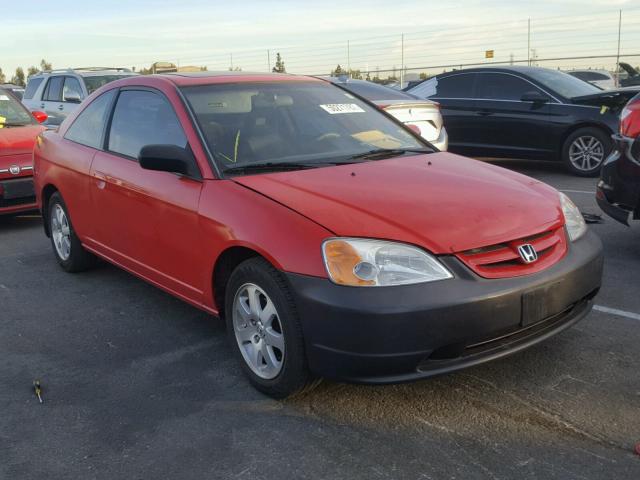 1HGEM22973L009316 - 2003 HONDA CIVIC EX RED photo 1