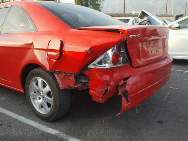 1HGEM22973L009316 - 2003 HONDA CIVIC EX RED photo 9