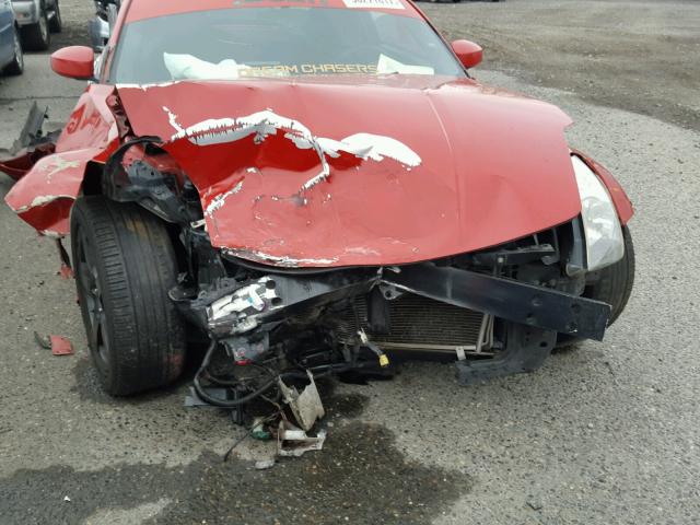 JN1AZ34D93T117798 - 2003 NISSAN 350Z COUPE RED photo 9