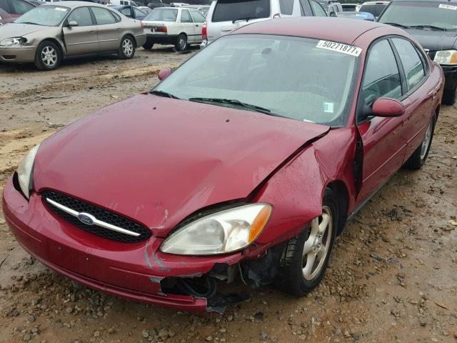 1FAFP55U33G245892 - 2003 FORD TAURUS SES RED photo 2