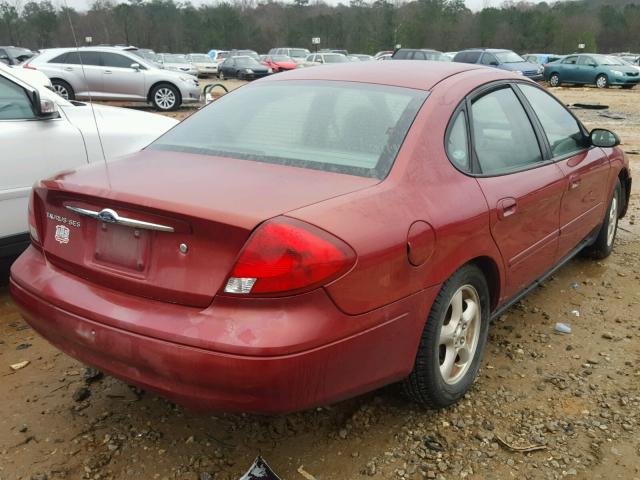 1FAFP55U33G245892 - 2003 FORD TAURUS SES RED photo 4