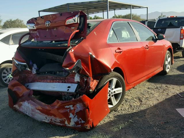 4T1BF1FK8DU663882 - 2013 TOYOTA CAMRY L BURGUNDY photo 4