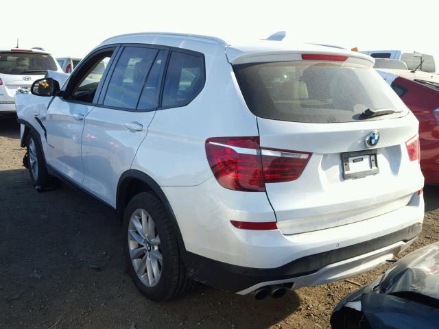 5UXWX9C53H0D97458 - 2017 BMW X3 XDRIVE2 WHITE photo 3