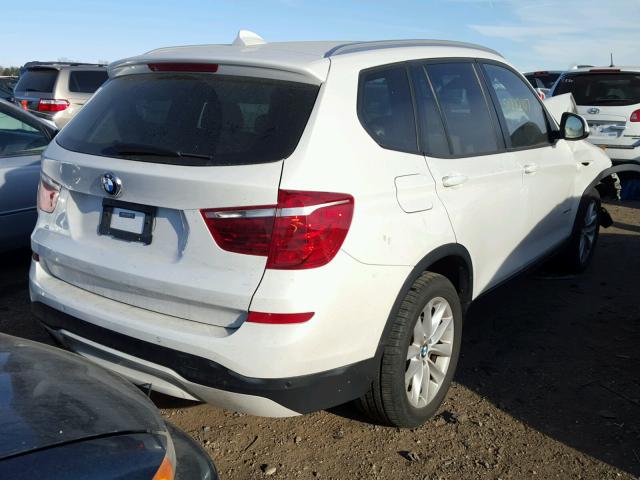 5UXWX9C53H0D97458 - 2017 BMW X3 XDRIVE2 WHITE photo 4