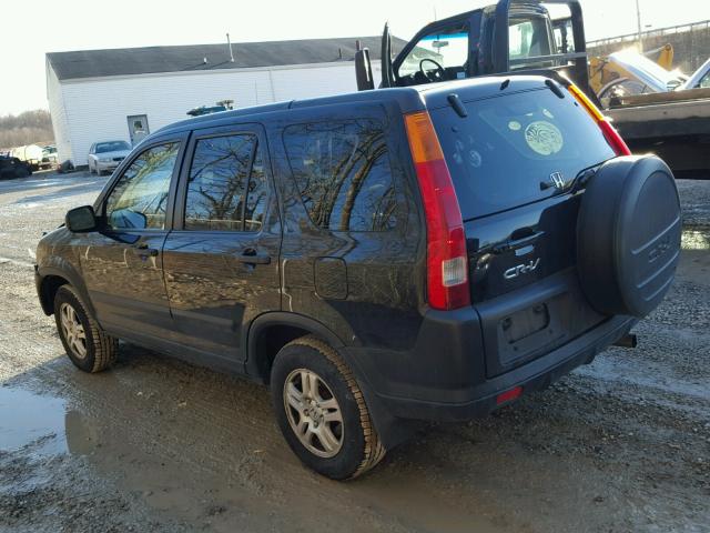 JHLRD78874C013382 - 2004 HONDA CR-V EX BLACK photo 3