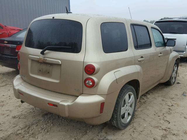 3GNDA13D68S608880 - 2008 CHEVROLET HHR LS GOLD photo 4