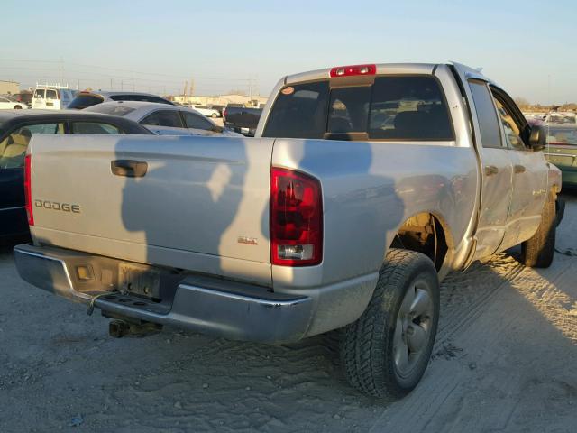 1D7HA18N44S673556 - 2004 DODGE RAM 1500 S SILVER photo 4